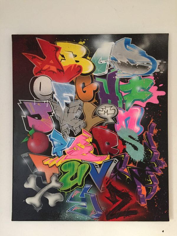Graffiti Alphabet Canvas - Mixed Styles