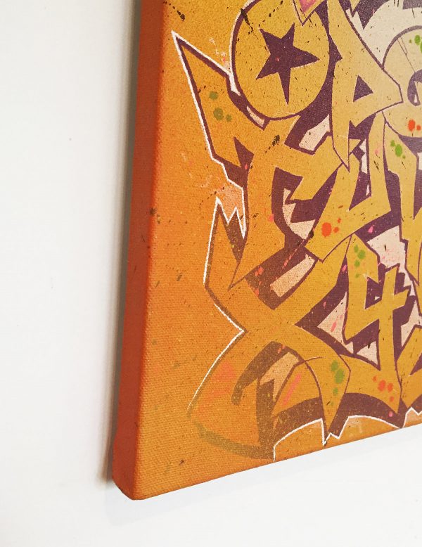 Graffiti Alphabet Canvas - Yellow ABC - Image 2