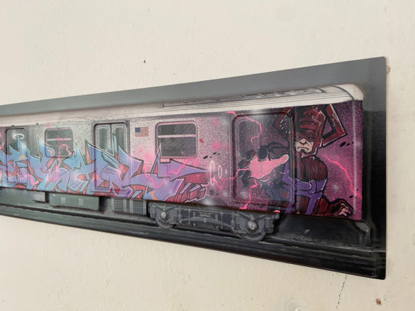 3D Train Poster - Silver Surfer & Galactus - Image 3