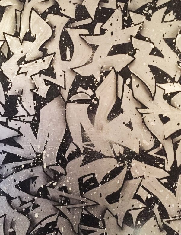 Graffiti Alphabet Canvas - Chrome ABC - Image 2