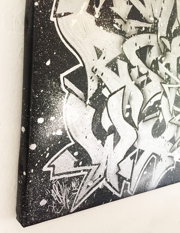 Graffiti Alphabet Canvas - Chrome ABC - Image 3